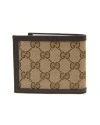 กระเป๋าสตางค์ GUCCI GG WALLET BI-FOLD CARD HOLDER COMPARTMENT (BROWN/BEIGE)