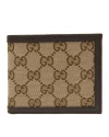 กระเป๋าสตางค์ GUCCI GG WALLET BI-FOLD CARD HOLDER COMPARTMENT (BROWN/BEIGE)