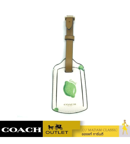 กระเป๋าใส่กุญแจ COACH 3340 LUGGAGE TAG WITH LIME PRINT (IMQZU) 