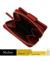 กระเป๋าสตางค์ GUCCI ORIGINAL GG ZIP AROUND SHORT WALLET (BEIGE/RED)