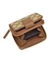 กระเป๋าสตางค์ GUCCI ORIGINAL GG ZIP AROUND SHORT WALLET (BEIGE/BROWN)