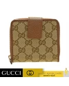 กระเป๋าสตางค์ GUCCI ORIGINAL GG ZIP AROUND SHORT WALLET (BEIGE/BROWN)