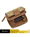 กระเป๋าสตางค์ GUCCI ORIGINAL GG ZIP AROUND SHORT WALLET (BEIGE/BROWN)