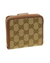 กระเป๋าสตางค์ GUCCI ORIGINAL GG ZIP AROUND SHORT WALLET (BEIGE/BROWN)