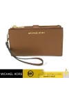 กระเป๋าคล้องมือ Michael Kors 35F8GTVW0L Jet Set Travel Double-Zip Wristlet  (LUGGAGE)