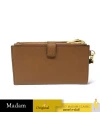 กระเป๋าคล้องมือ Michael Kors 35F8GTVW0L Jet Set Travel Double-Zip Wristlet  (LUGGAGE)