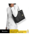 กระเป๋าสะพายไหล่ Michael Kors 35S0GTVT1V  JET SET TRAVEL SMALL LOGO TOP-ZIP TOTE BAG (BLACK)