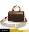 กระเป๋าสะพายข้าง Michael Kors 35S2GTFU2B MICHAEL KORS JET SET TRAVEL MEDIUM DUFFLE SATCHEL SHOULDER CROSSBODY BAG  (BROWN )