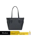 กระเป๋าสะพายไหล่ Michael Kors 35T0SCFT3B CHARLOTTE TOTE IN SIGNATURE CANVAS  (BLACK)