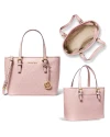 กระเป๋าสะพายข้าง MICHAEL KORS 35T9GTVT0B JET SET TRAVEL XS ZIP CROSSBODY TOTE BAG  (DKPWDRBLSH)