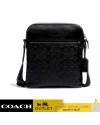 กระเป๋าสะพายข้าง COACH 4009 HOUSTON FLIGHT BAG IN SIGNATURE LEATHER  (QBBK)