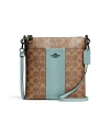 กระเป๋าสะพาย COACH 41321 Canvas Signature Kitt Tan Aqua (V5TYA)