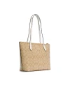 กระเป๋าสะพายไหล่ COACH 4455 ZIP TOP TOTE IN SIGNATURE CANVAS (IMDQC)