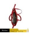 GUCCI BREE ORIGINAL GG MINI TOTE (BEIGE/RED) [449241KY9LG8606]