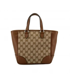 GUCCI BREE ORIGINAL GG MINI TOTE (BEIGE/EBONY)