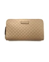 กระเป๋าสตางค์ GUCCI MICRO GUCCISSIMA ZIP AROUND LONG WALLET (BEIGE)