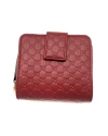 กระเป๋าสตางค์ GUCCI MICRO GUCCISSIMA ZIP AROUND SHORT WALLET (RED)