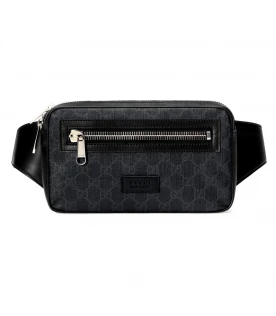 กระเป๋า GUCCI GG BLACK BELT BAG (BLACK/GREY)