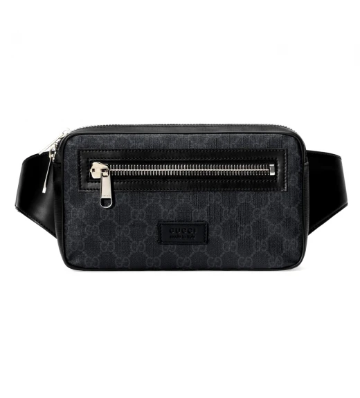 กระเป๋า GUCCI GG BLACK BELT BAG (BLACK/GREY)