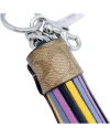 COACH 5102 TASSEL BAG CHARM ใน COLORBLOCK SIGNATURE CANVAS (SVMULTI)