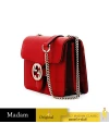 GUCCI GG INTERLOCKING SMALL SHOULDER BAG (RED)