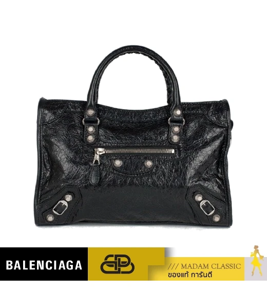 กระเป๋าสะพายข้าง BALENCIAGA GIANT 12 SMALL CITY (SHW/BLACK)