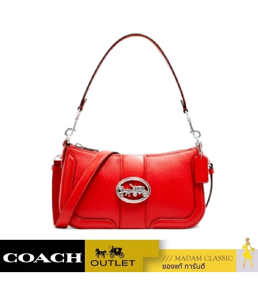 กระเป๋าคล้องมือ COACH 5500 GEORGIE BAGUETTE (SVRCK)				