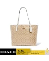 กระเป๋าสะพายไหล่ COACH 5696 CITY TOTE IN SIGNATURE CANVAS (IMDQC)