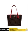 กระเป๋าสะพายไหล่ COACH 5696 CITY TOTE IN SIGNATURE CANVAS (IMRVQ)