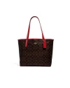 กระเป๋าสะพายไหล่ COACH 5696 CITY TOTE IN SIGNATURE CANVAS (IMRVQ)