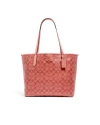 กระเป๋าสะพายไหล่ COACH 5696 CITY TOTE IN SIGNATURE CANVAS (IMRZH) 