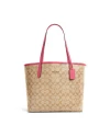 กระเป๋าสะพายไหล่ COACH 5696 CITY TOTE IN SIGNATURE CANVAS (IMSQ1)