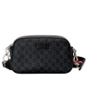กระเป๋า GUCCI GG SUPREME BLACK MESSENGER BAG (BLACK/GREY) 