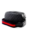 กระเป๋า GUCCI GG SUPREME BLACK MESSENGER BAG (BLACK/GREY) 