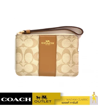 58035 CORNER ZIP WRISTLET IN SIGNATURE CANVAS (IMNLJ)