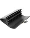 GUCCI GG INTERLOCKING FLAP LONG WALLET (BLACK)