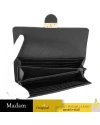 GUCCI GG INTERLOCKING FLAP LONG WALLET (BLACK)