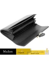 GUCCI GG INTERLOCKING FLAP LONG WALLET (BLACK)