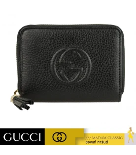 กระเป๋าสตางค์ GUCCI SOHO ZIP AROUND SHORT WALLET (BLACK)