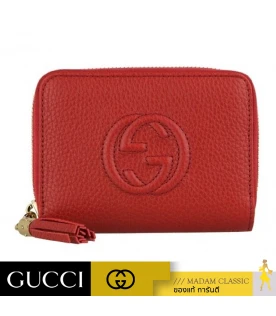 กระเป๋า GUCCI SOHO ZIP AROUND SHORT WALLET (RED)