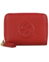 กระเป๋า GUCCI SOHO ZIP AROUND SHORT WALLET (RED)