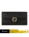 กระเป๋าสตางค์ GUCCI GG INTERLOCKING FLAP LONG WALLET