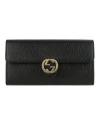 กระเป๋าสตางค์ GUCCI GG INTERLOCKING FLAP LONG WALLET