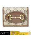 กระเป๋าสตางค์ Gucci Horsebit 1955 card case wallet (BEIGE/EBONY/BROWN)