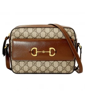 กระเป๋า GUCCI HORSEBIT 1955 SMALL SHOULDER BAG (BEIGE/EBONY/BROWN)