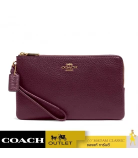 กระเป๋าสตางค์ COACH 6644 DOUBLE ZIP WALLET (IMBOY) 