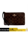 กระเป๋าคล้องมือ COACH 6648 LARGE CORNER ZIP WRISTLET IN SIGNATURE CANVAS (IMAA8)