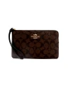 กระเป๋าคล้องมือ COACH 6648 LARGE CORNER ZIP WRISTLET IN SIGNATURE CANVAS (IMAA8)