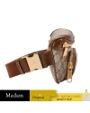 กระเป๋าคาดอก คาดเอว GUCCI BELT BAG WITH INTERLOCKING G (BEIGE/EBONY/BROWN