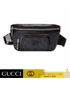 กระเป๋าคาดอก คาดเอว GUCCI BELT BAG WITH INTERLOCKING G (BLACK)